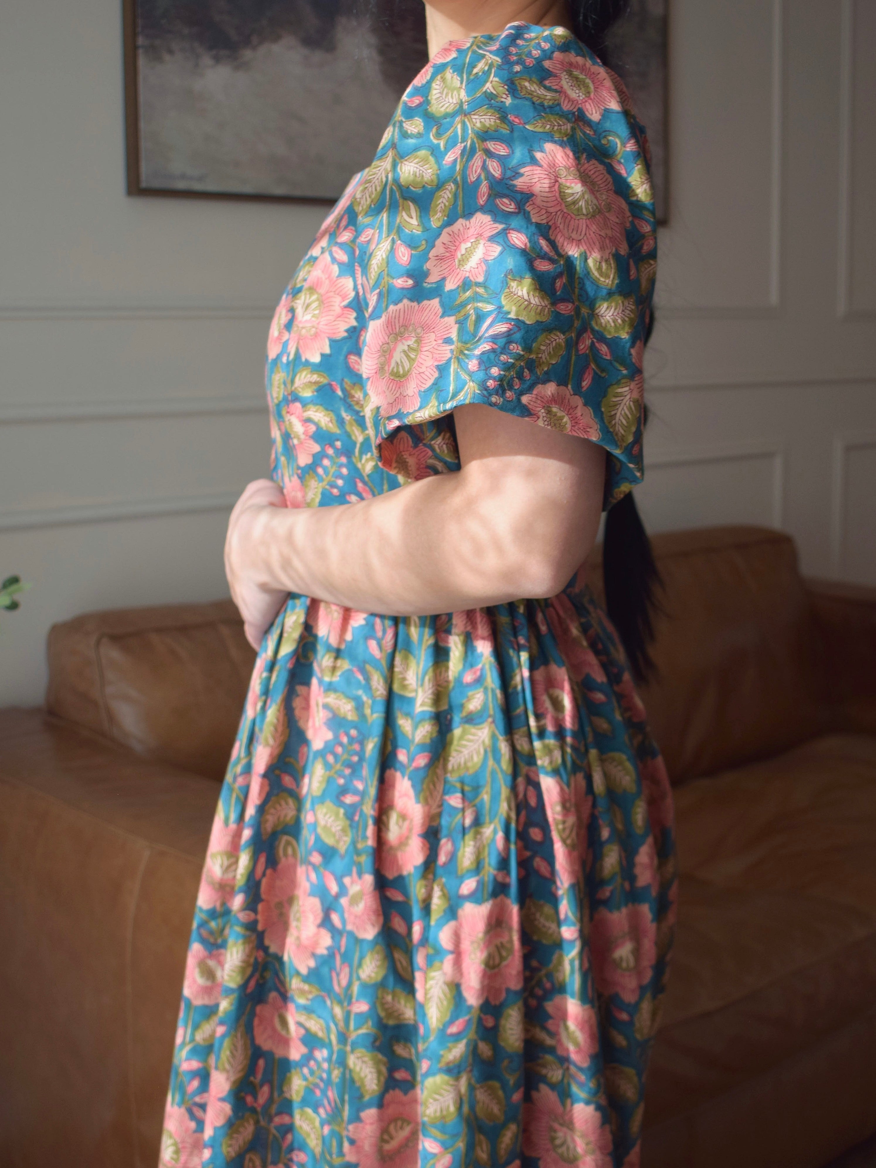 ANAYA : Robe longue (Tea dress) aux motifs fleuris