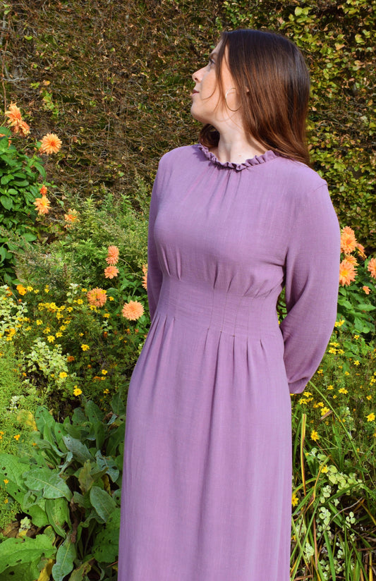 LILI - Robe longue lilas