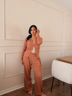 Nudea - Pantalon large pointelle