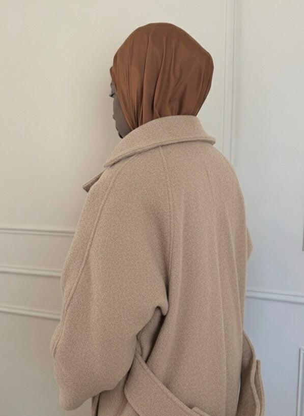 NINA - Manteau long en laine pure