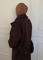 NINA - Manteau long en laine pure