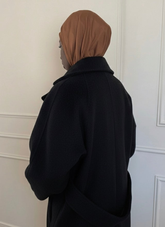 NINA - Manteau long en laine pure