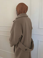 NINA - Manteau long en laine pure