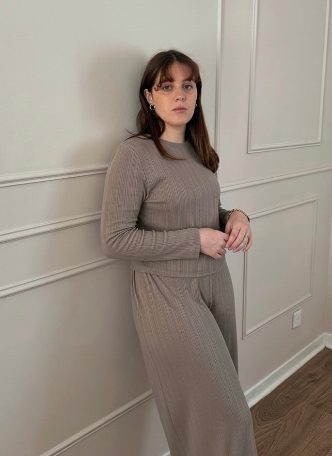 Nudea - Top à manches longues pointelle