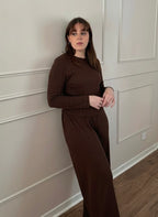 Nudea - Top à manches longues pointelle