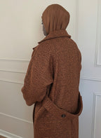 NINA - Manteau long en laine pure