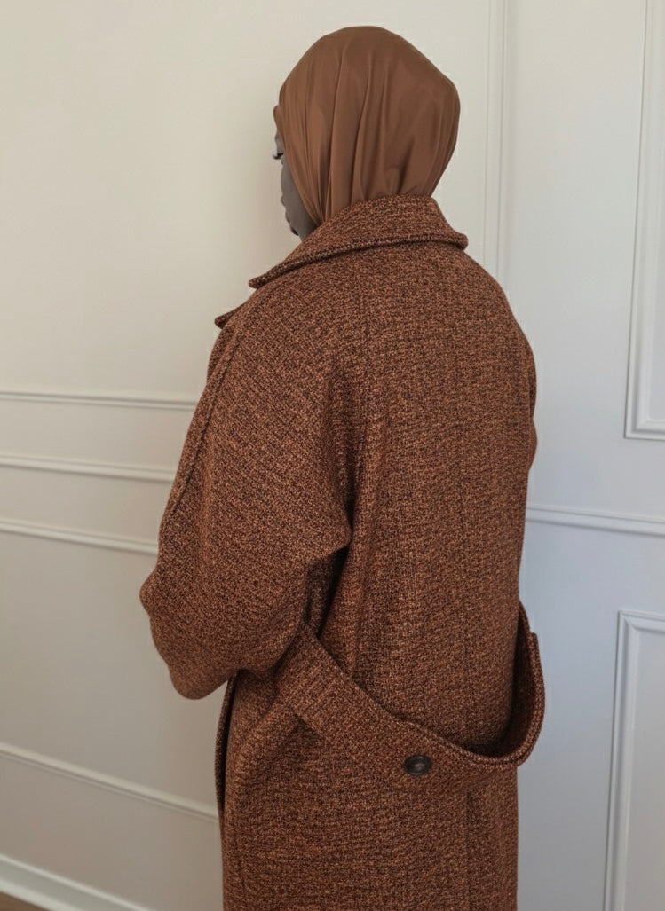 NINA - Manteau long en laine pure