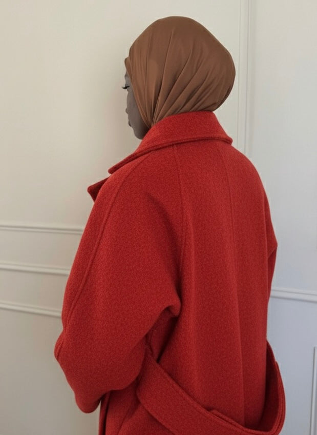 NINA - Manteau long en laine pure