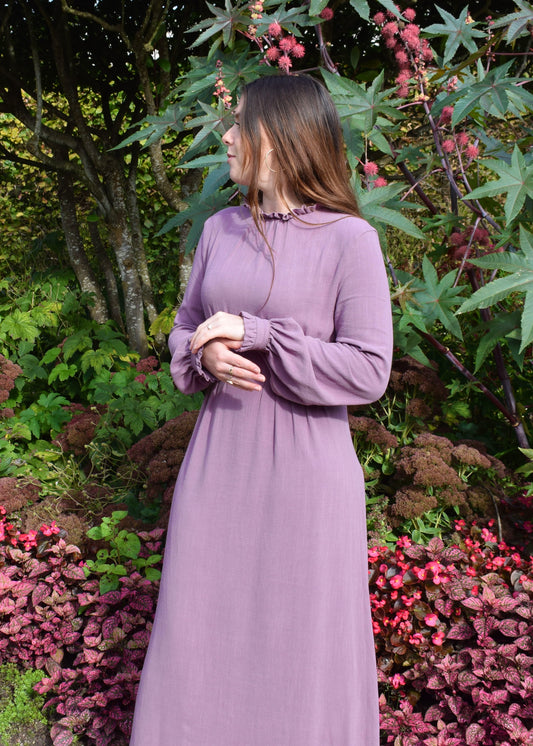 LILI - Robe longue lilas
