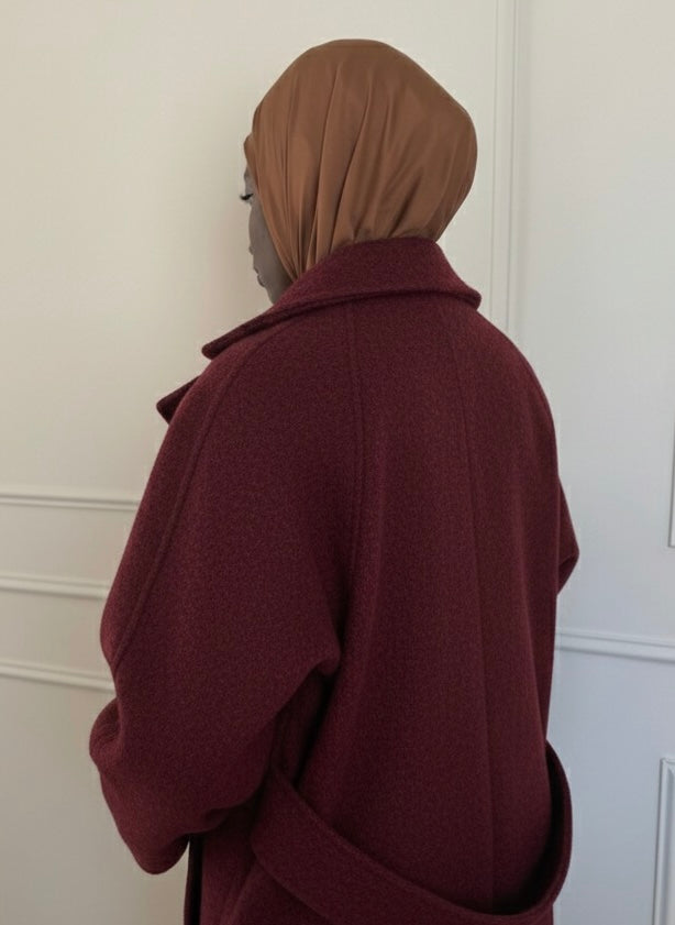 NINA - Manteau long en laine pure