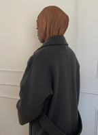 NINA - Manteau long en laine pure