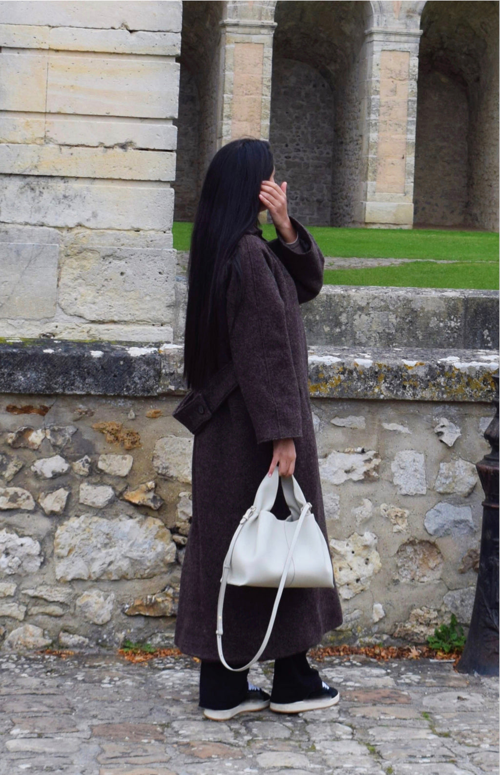 NINA - Manteau long en laine pure