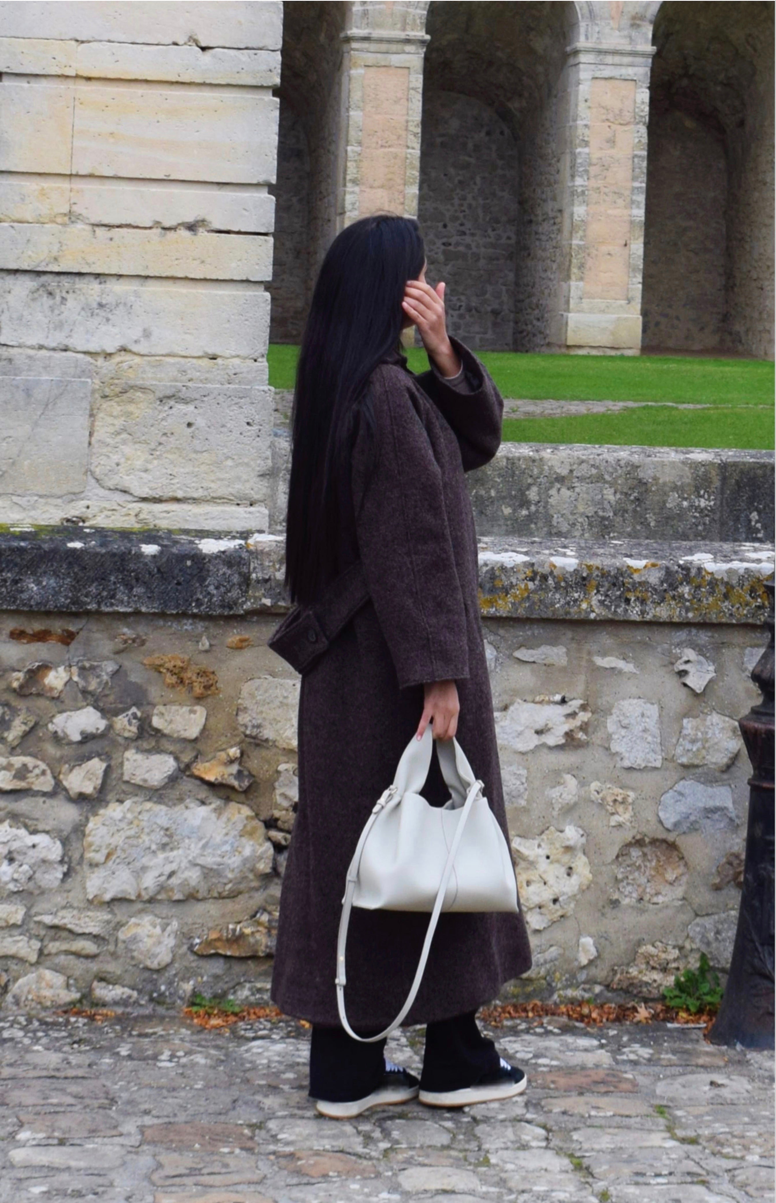 NINA - Manteau long en laine pure