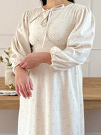 LIVIA - Robe à détails brodés