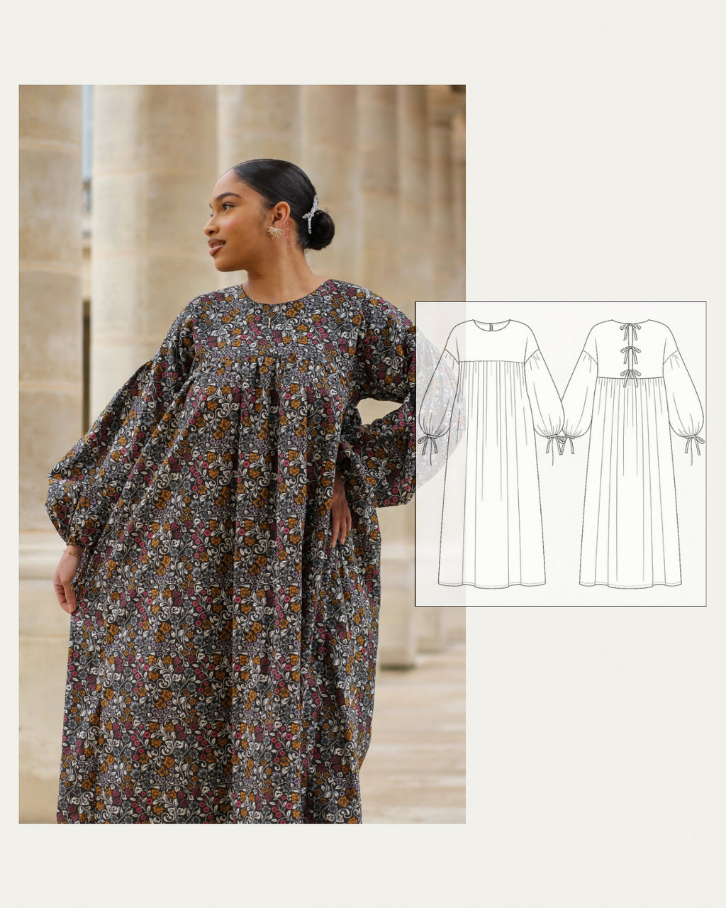 Patron robe IDA - Robe vintage modeste