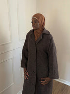 NINA - Manteau long en laine pure