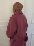 NINA - Manteau long en laine pure
